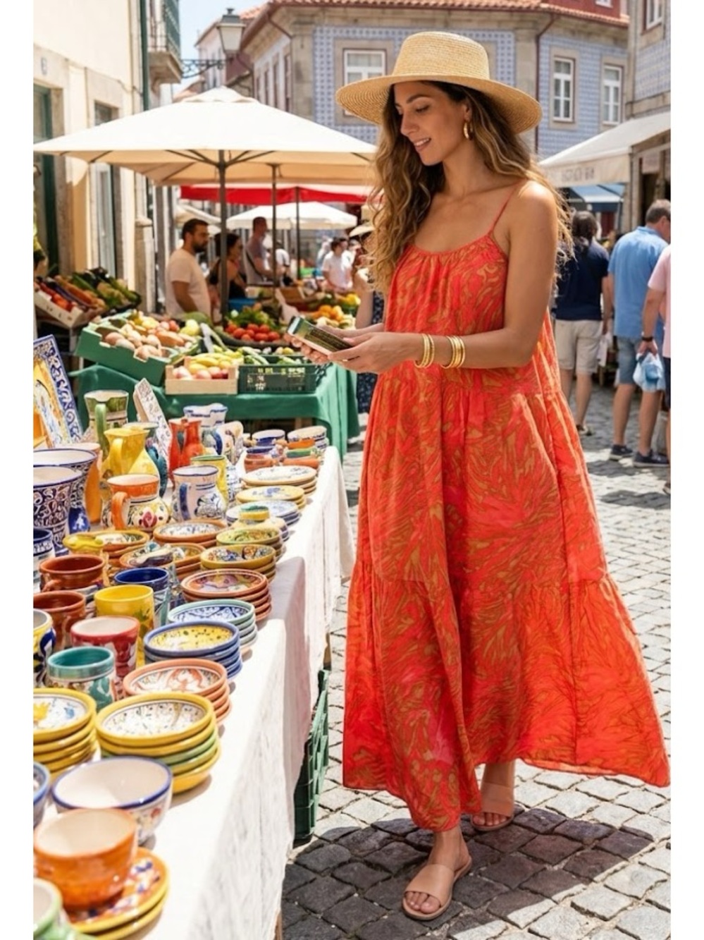 Joie Coral Red Lightweight Dress